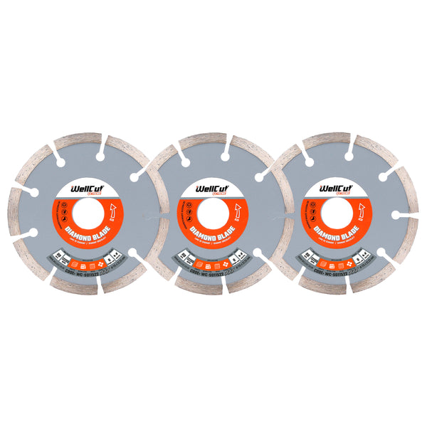 WellCut EXTREME Diamond Blade Cutting Disc - 115 MM Pack of 3