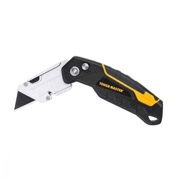 TOUGH MASTER® Folding utility knife with blade compartment & 3 replacement blades (TM-UFK174)