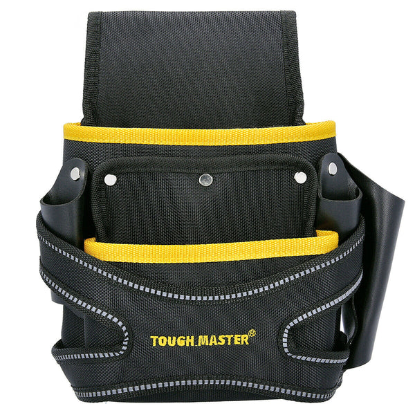 TOUGH MASTER Heavy Duty Tool Bags Belts Pouches 2 Pocket Screw Nail Fixing Nails Hold