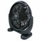 TOUGH MASTER nešiojamas juodas stalinis ventiliatorius 16 colių, puikiai veikiantis reguliuojama galvutė