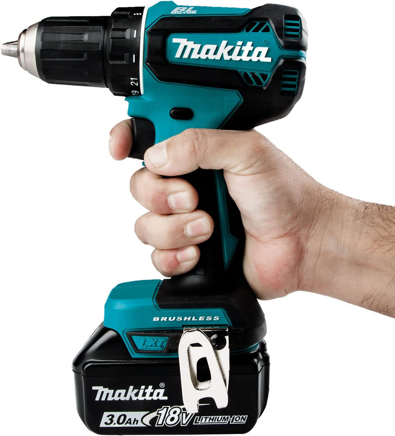 Makita DDF485Z 18V Li-Ion LXT Brushless Drill Driver With 3.0Ah Battery and Charger