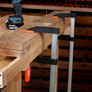 WELLCUT Heavy Duty F Bar Clamp 120x400 Quick Slide Clamping force 320 Kg Wood Working