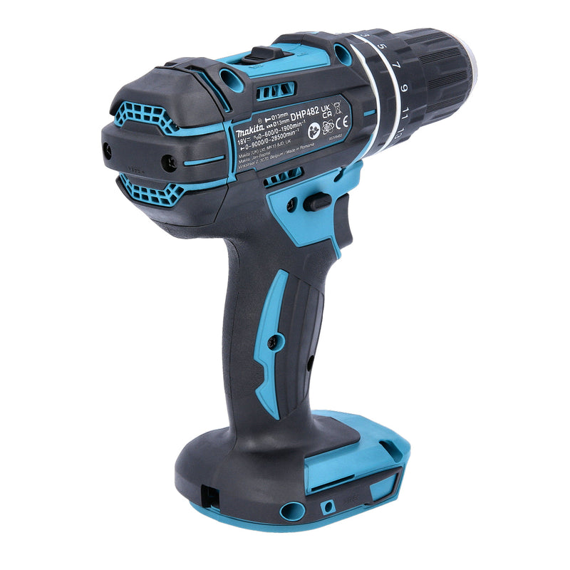 Makita DHP482Z 18V LXT LI-Ion Cordless 2 Speed Combi Hammer Drill With 1 x 3.0Ah Battery and Charger