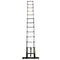 Telescopic Ladder 3.8M Multi-Purpose Heavy Duty Aluminum with Stabiliser Bar