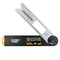 TOUGH MASTER Angle Finder Ruler 3 In1 Digital Ruler LCD Invertible & Lockable Reading 0~360°