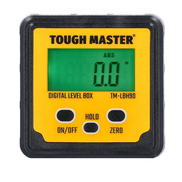 TOUGH MASTER Magnetic Digital Inclinometer Level Angle Meter Finder DIY Tool