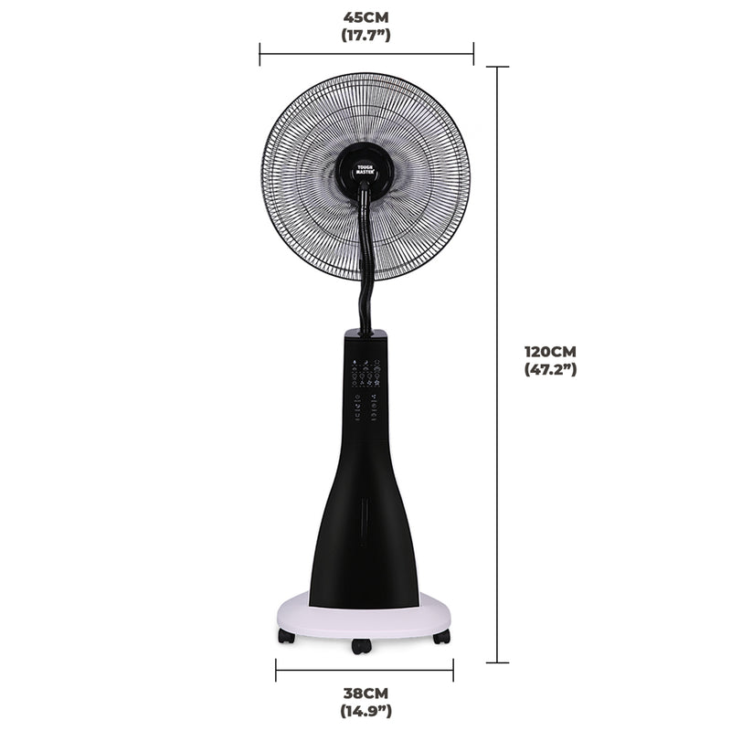 TOUGH MASTER Portable Home Use Quite Operation Pedestal Standing Mist Fan with Remote Control