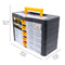 TOUGH MASTER Drawer Storage Organiser Utility Tool Box Case 5 Storey