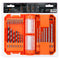 WELLCUT Drill Bit Set Mixed In Compact Case 51 Pc For Wood, Plastic, Brick, Ceramic Tile